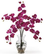 Phalaenopsis Silk Flower Arrangement, w/Liquid Illusion, Beauty