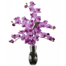1191 MA - Phalaenopsis w/Vase Silk Flower Arrangement - Mauve