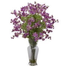Dancing Daisy Silk Flower Arrangement, Purple