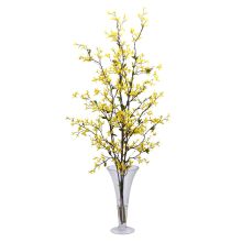 1255 - Large Hydrangea w/European Vase Silk Flower Arrangement