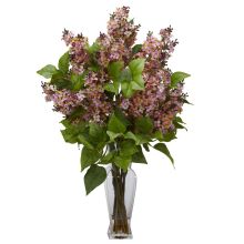 Lilac Silk Flower Arrangement, Pink