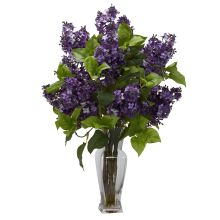 Lilac Silk Flower Arrangement, Purple