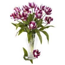 2118 RS - 23" Parrot Tulip Stem (Set of 12) Raspberry