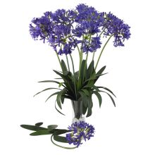 African Lily Silk Flower, 29" (Set of 12 Stems) Purple