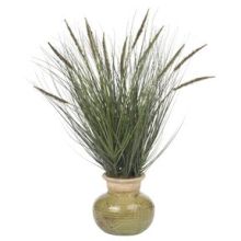 4730 Grass w/Mini Cattails Silk Plant 27"