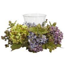 Hydrangea Candelabrum Silk Arrangement