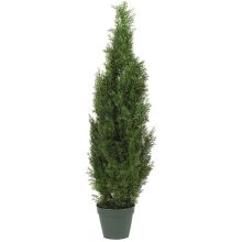 Silk Cedar Tree (4' In-door/Out-door) Green