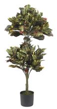 Croton Topiary Silk Tree 4.5'