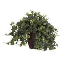 6660 - Puff Ivy w/Decorative Vase Silk Plant