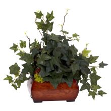 6683 - Puff Ivy w/Chest Silk Plant