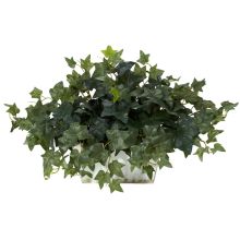 6715 - Ivy w/White Wash Planter Silk Plant