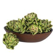 Artificial Synthetic Artichokes Set of 6